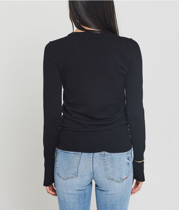 LINDA V KNITWEAR, BLACK