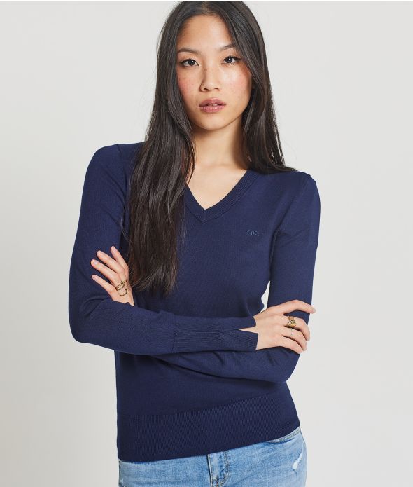 LINDA V KNITWEAR, DARK BLUE
