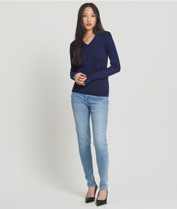 LINDA V KNITWEAR, DARK BLUE