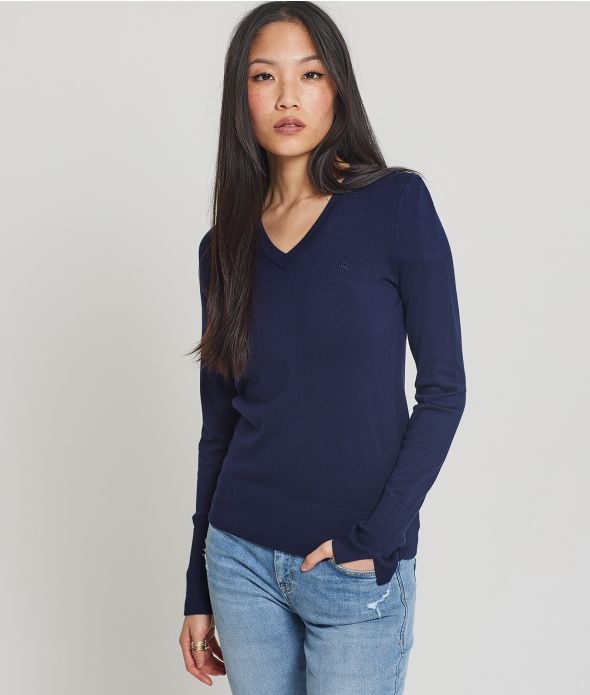 LINDA V KNITWEAR, DARK BLUE