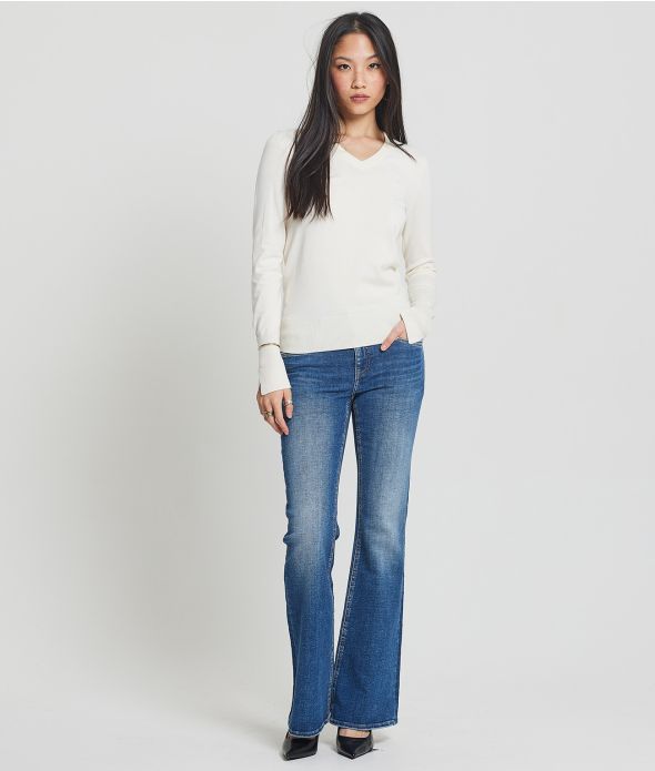 LINDA V KNITWEAR, ECRU