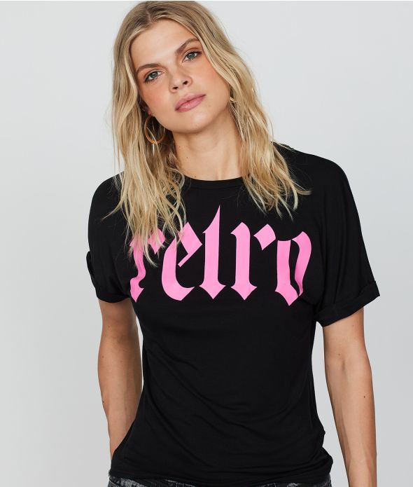 JOLENE FASHION TOP, BLACK