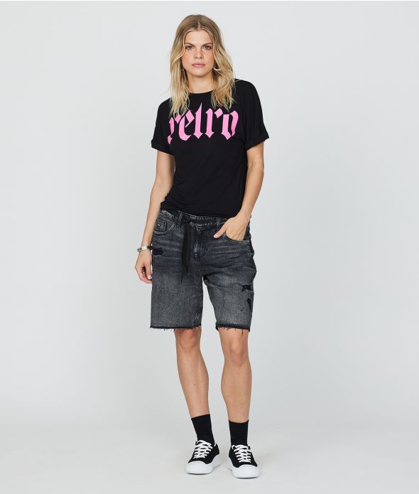 JOLENE FASHION TOP, BLACK