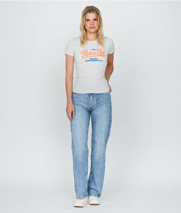 LUISIANA T-SHIRT, OFFWHITE MELANGE