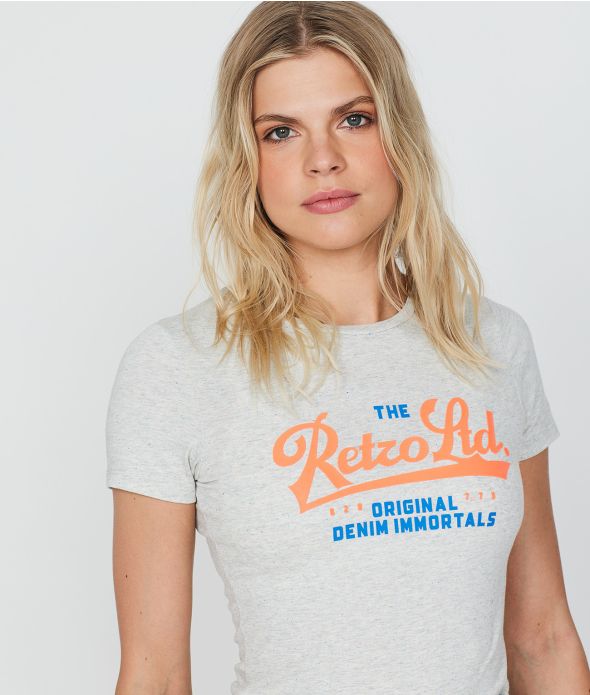 LUISIANA T-SHIRT, OFFWHITE MELANGE