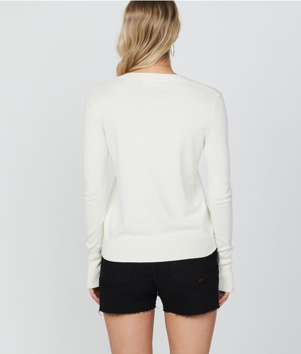 LINDA CARDIGAN, ECRU