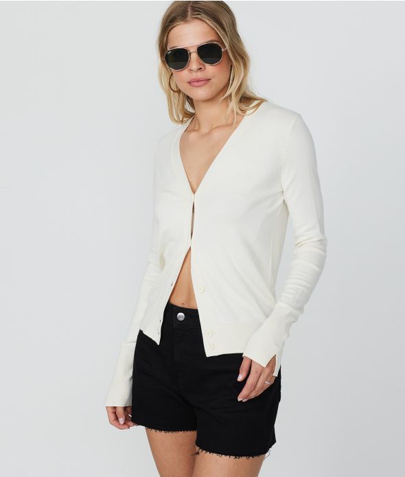 LINDA CARDIGAN, ECRU