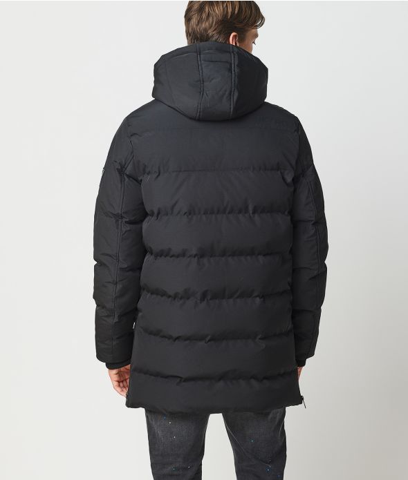 GONZALO LONG JACKET, BLACK