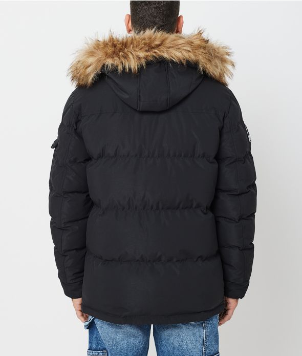 HIMALAYA LONG JACKET, BLACK