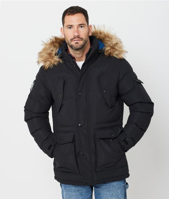 HIMALAYA LONG JACKET, BLACK