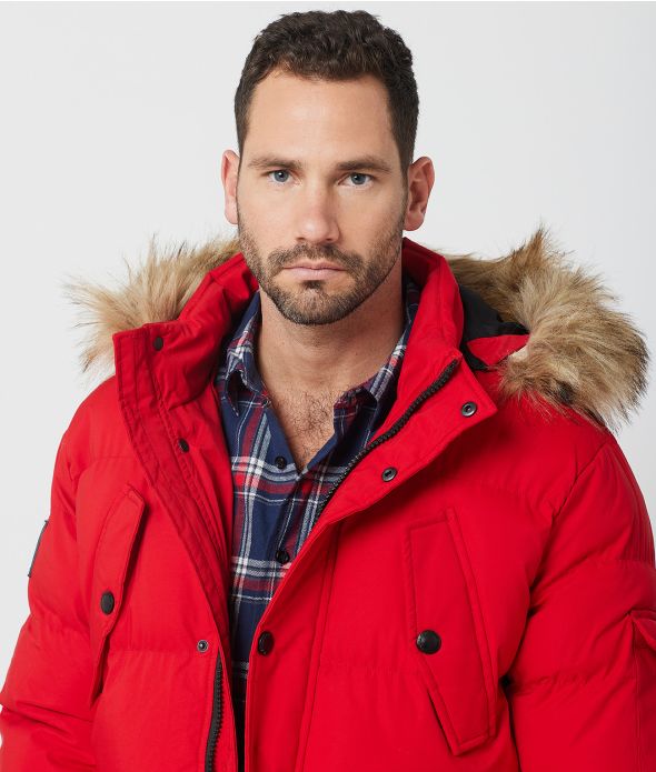 HIMALAYA LONG JACKET, RED