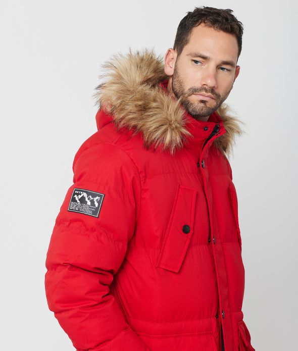 HIMALAYA LONG JACKET, RED