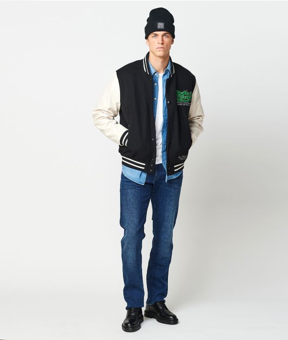 STRATUS BOMBER JACKET, BLACK