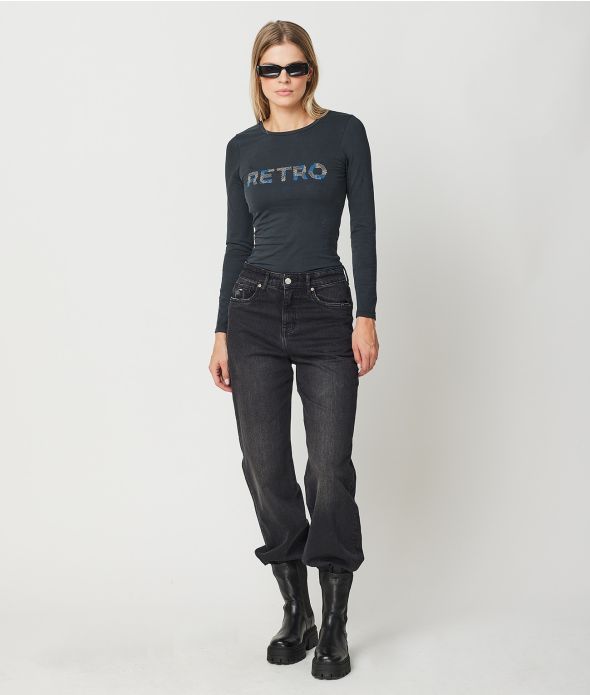 TEDDIE L.S.TOP, BLACK