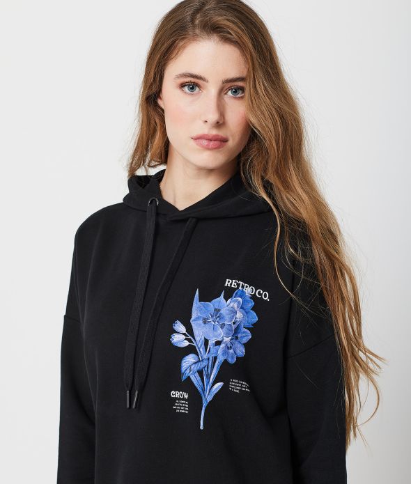 AVERY JOGGING DRESS, BLACK