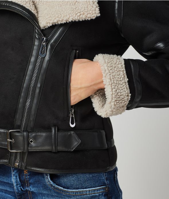 TEDDIE JACKET, BLACK