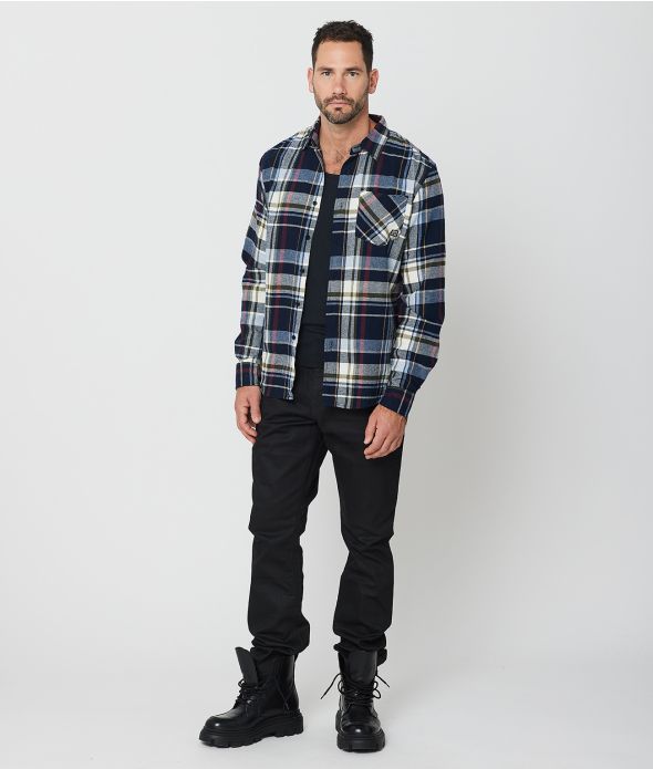 MALAWI SHIRT, NAVY BLUE