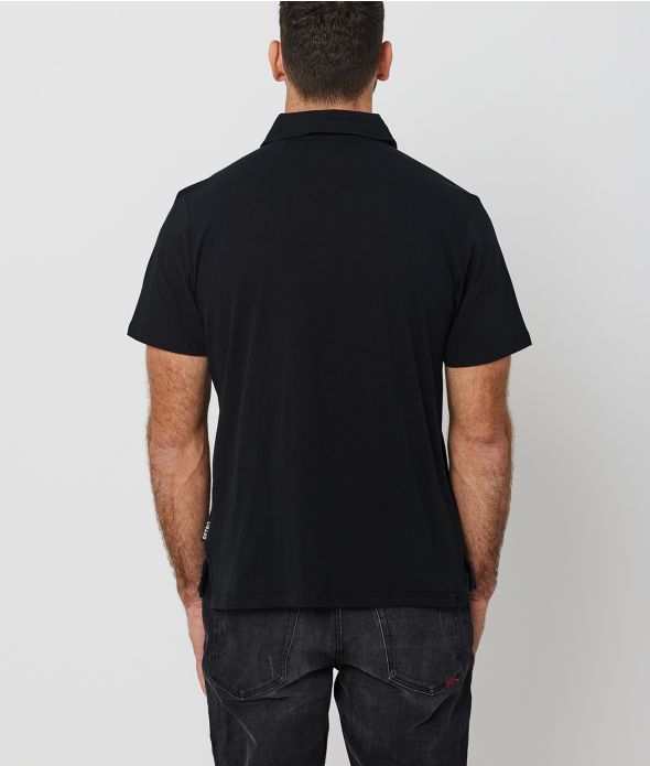 ACEY POLO, BLACK