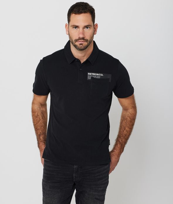 ACEY POLO, BLACK