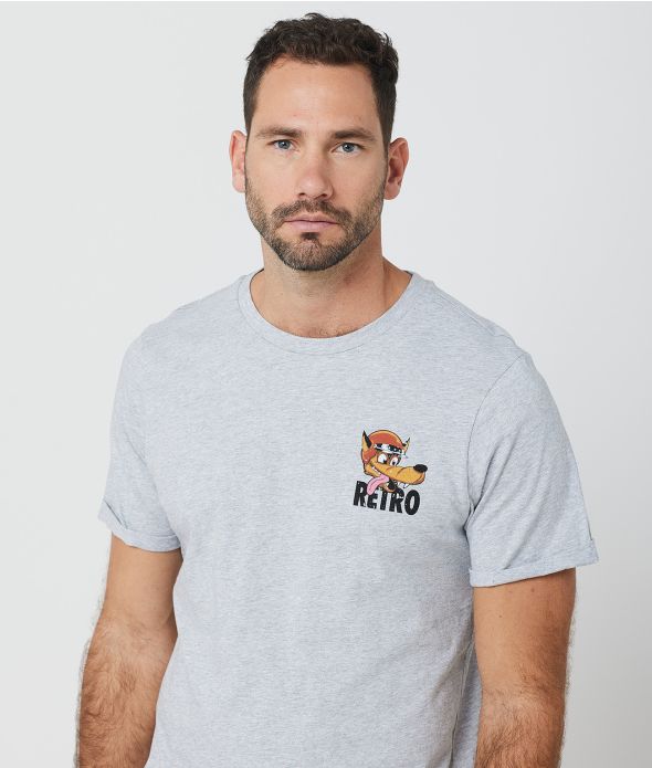 ADELAIDE T-SHIRT, GREY MELANGE