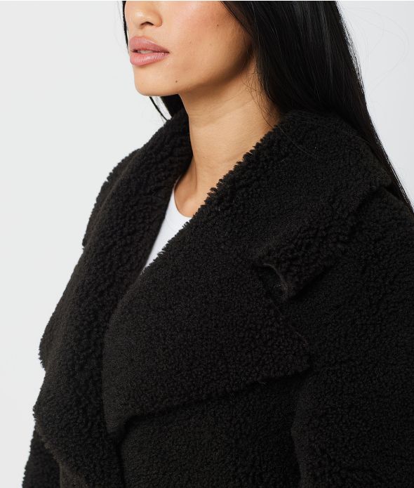 PAOLA COAT, BLACK
