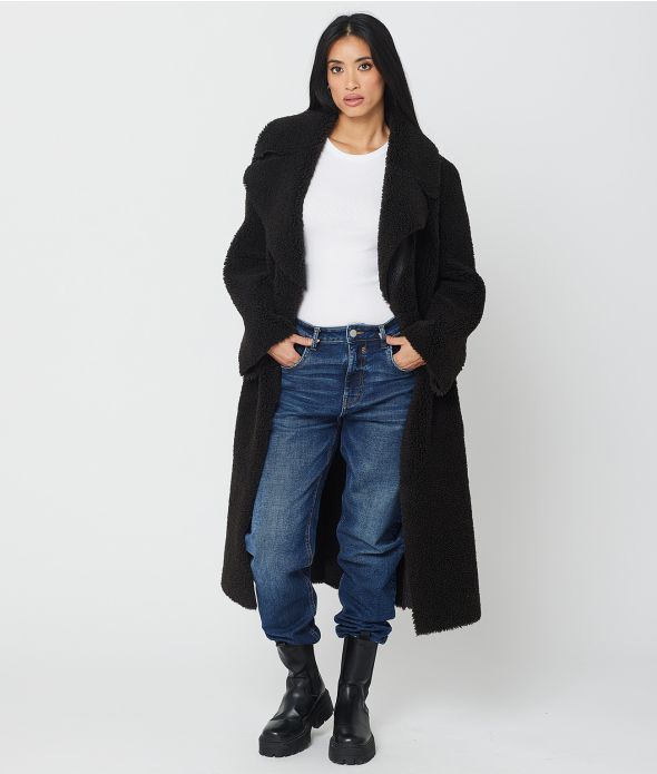 PAOLA COAT, BLACK