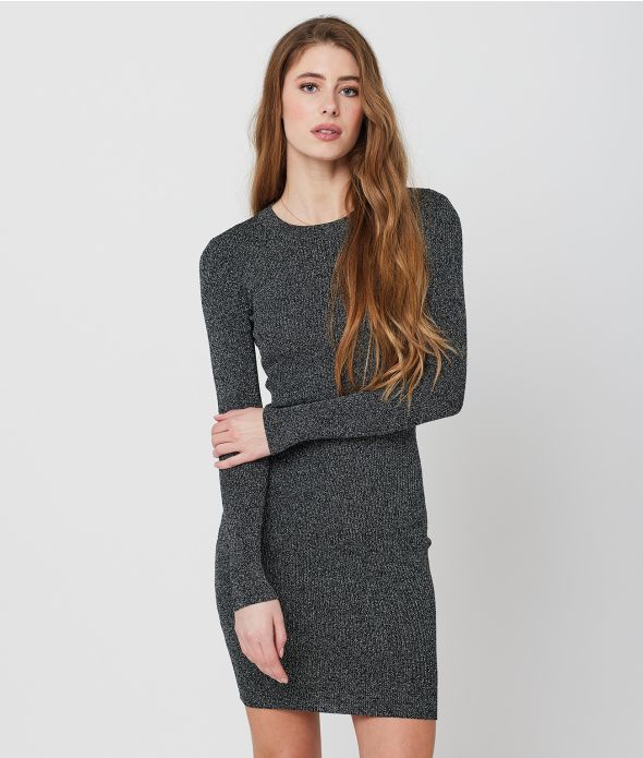 BAILEE DRESS, SILVER