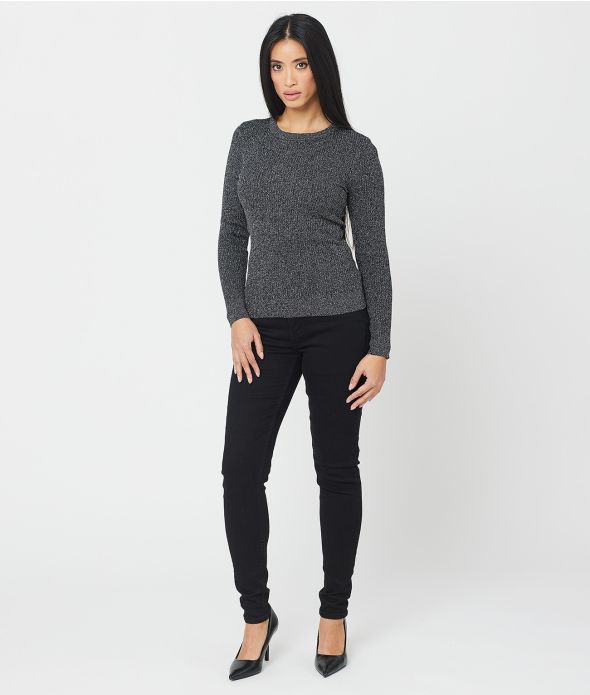 BAILEE NŐI KÖTÖTT PULÓVER, EZÜST