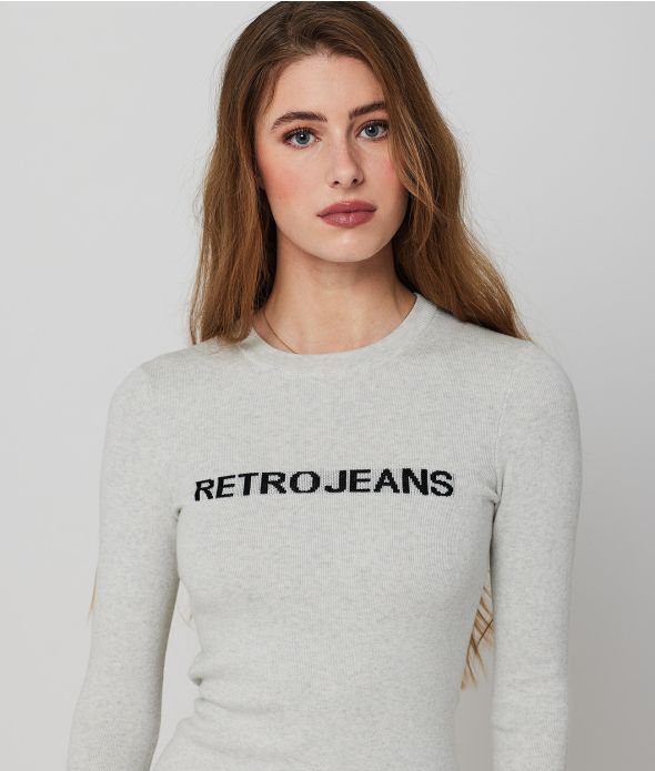 MADDIE DRESS, OFFWHITE MELANGE