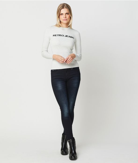 MADDIE SWEATER, OFFWHITE MELANGE