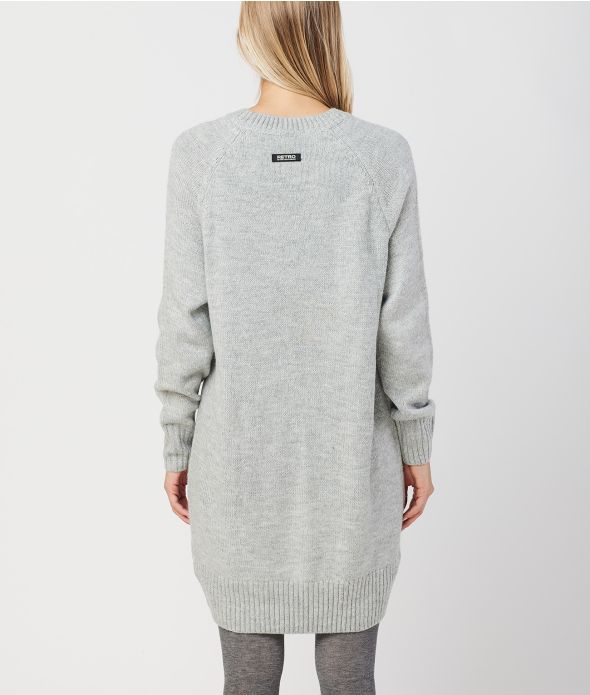 PAVLOVA DRESS, GREY MELANGE