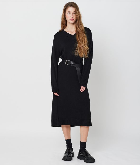 PAVLOVA MIDI DRESS, BLACK