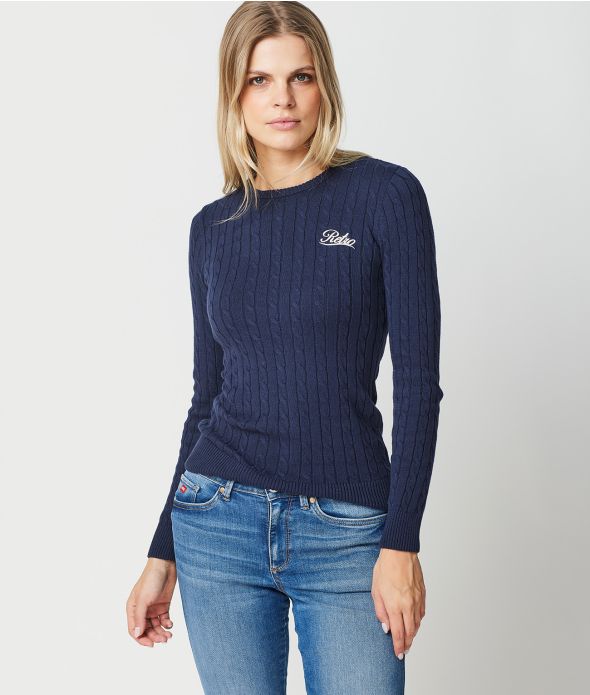 ROSETTA SWEATER, DARK BLUE