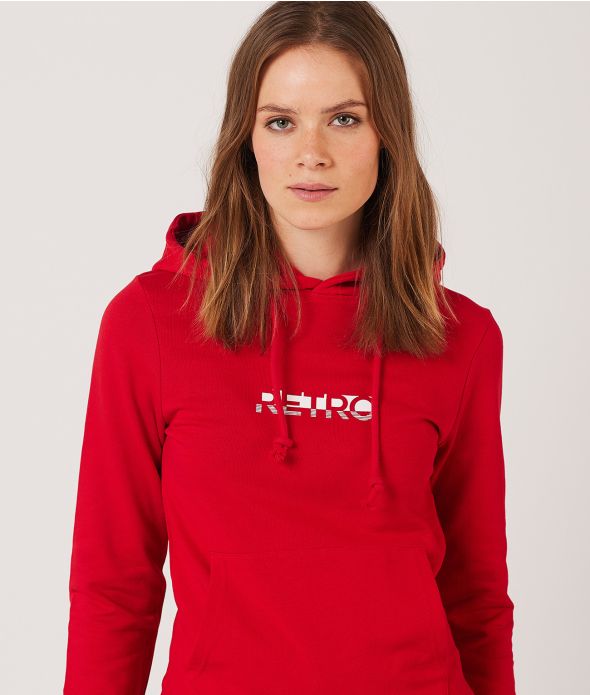 KEILY HOODIE JOGGING TOP, RED