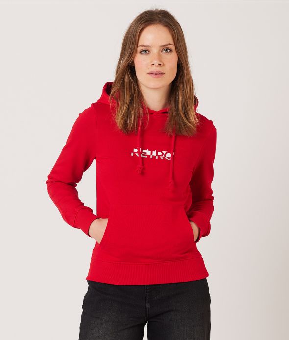 KEILY HOODIE JOGGING TOP, RED