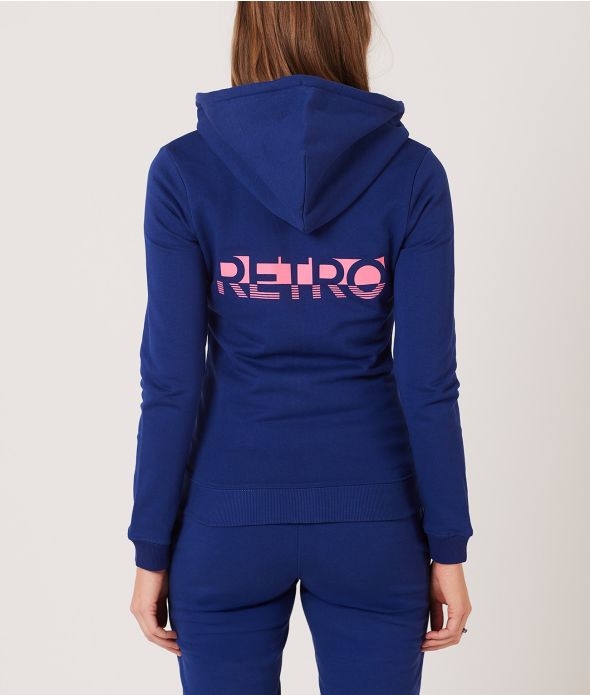 KEILY ZIP HOODIE JOGGING TOP, BLUE