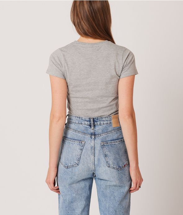 LOTTIE T-SHIRT, GREY MELANGE