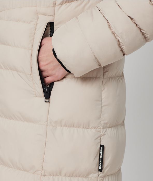 SELENA LONG NŐI KABÁT, BÉZS