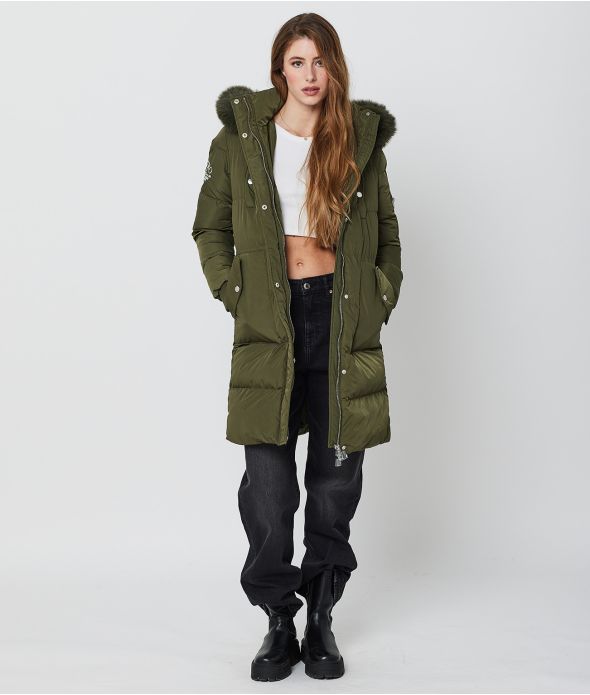 YVETTE NŐI KABÁT, KHAKI