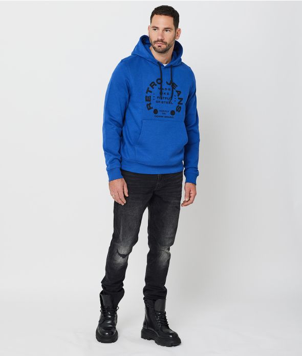 AMADO HOODIE JOGGING TOP, BLUE