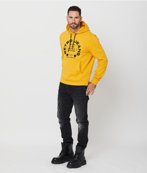 AMADO HOODIE JOGGING TOP, YELLOW