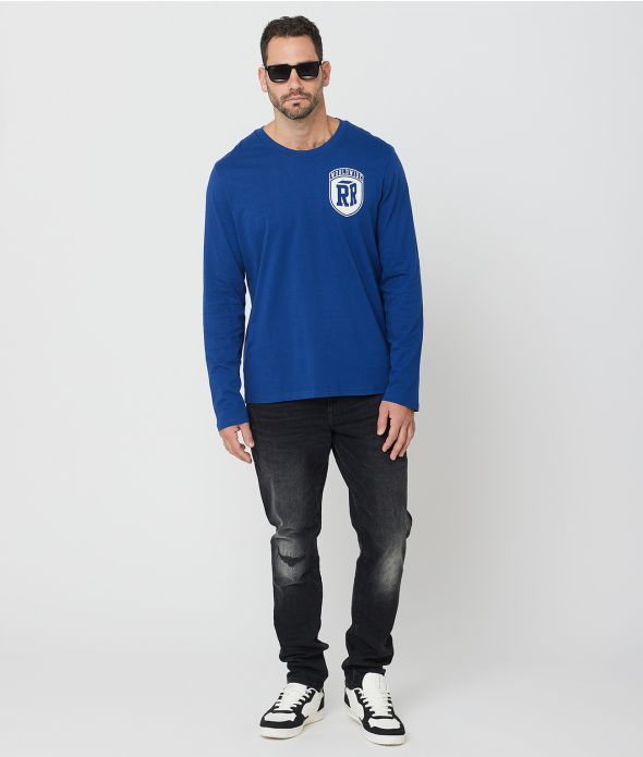 ZEPHYR B L.S.TOP, DARK BLUE