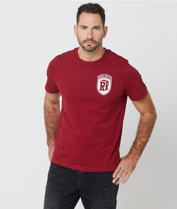 ZEPHYR B T-SHIRT, BURGUNDY