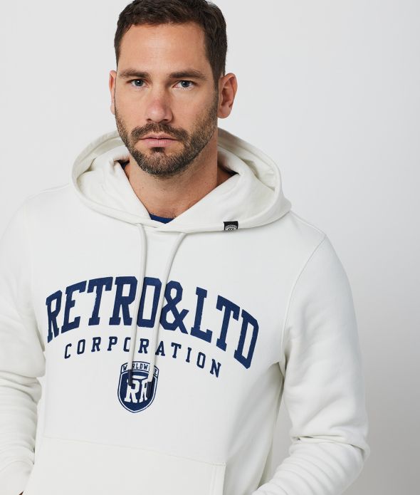 ZEPHYR HOODIE JOGGING TOP, OFFWHITE