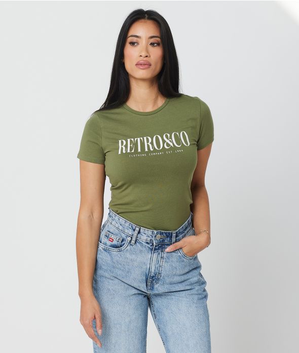 KRISTEN T-SHIRT, KHAKI