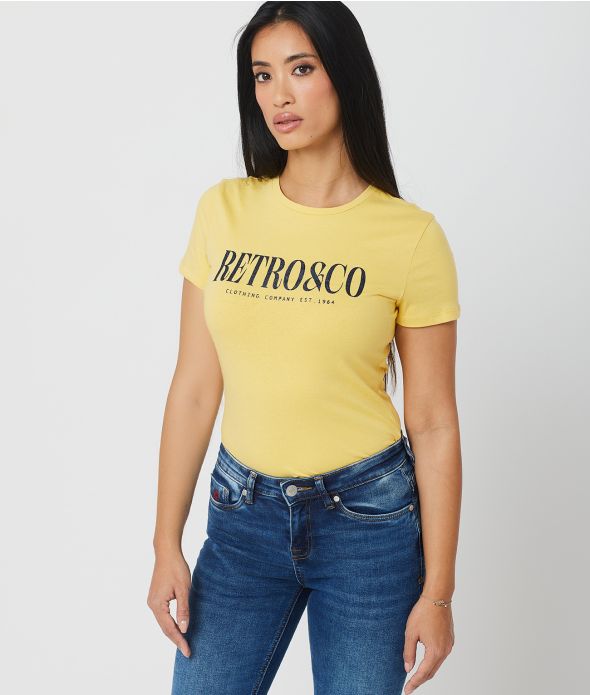 KRISTEN T-SHIRT, YELLOW