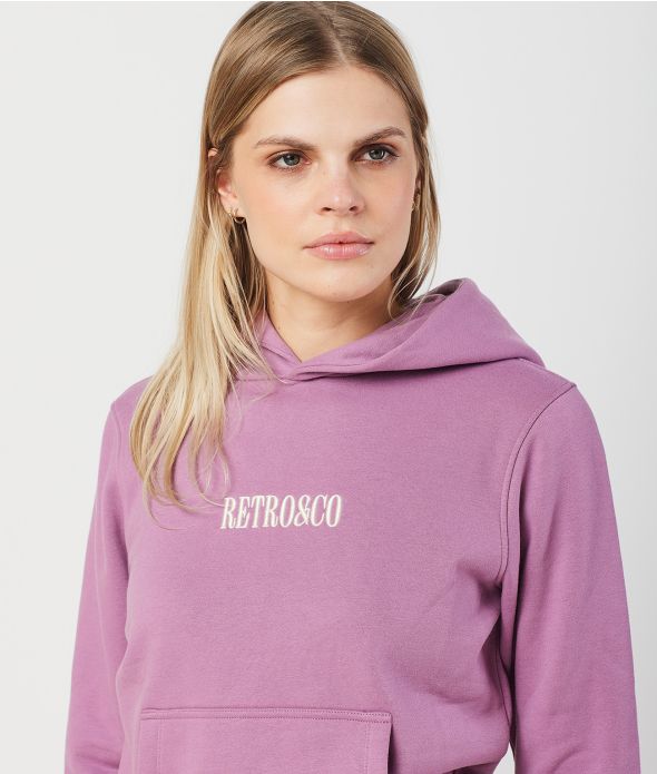 KRISTEN NŐI KAPUCNIS MELEGÍTŐFELSŐ, LILA