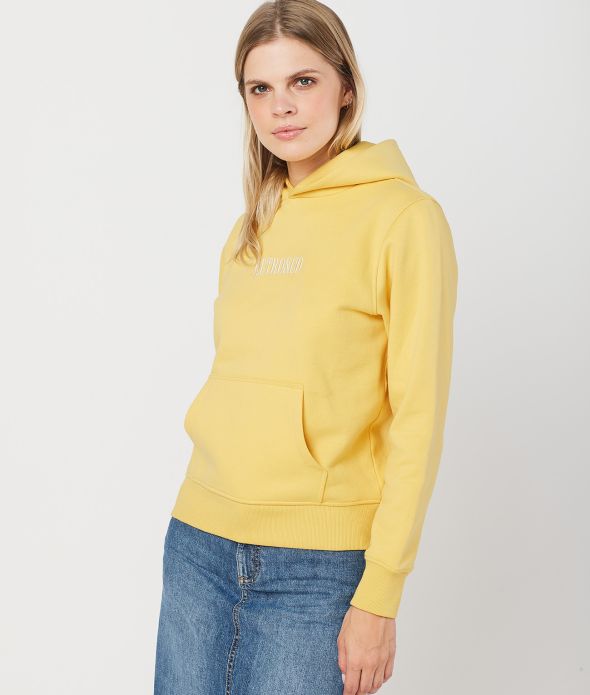 KRISTEN HOODIE JOGGING TOP, YELLOW