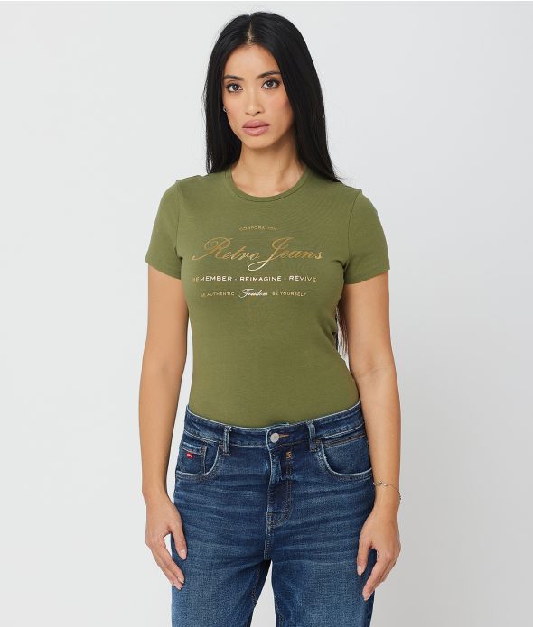 ZIA T-SHIRT, KHAKI