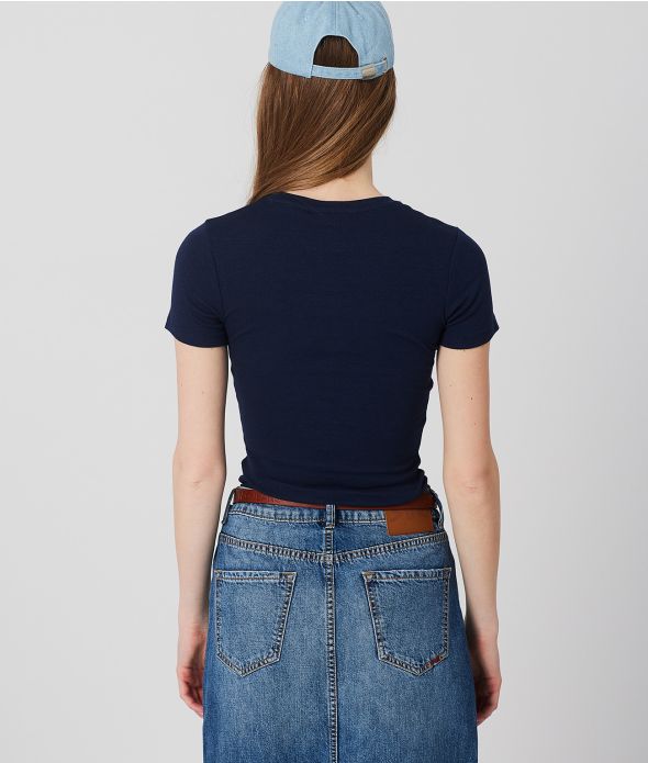 NYRA T-SHIRT, DARK BLUE